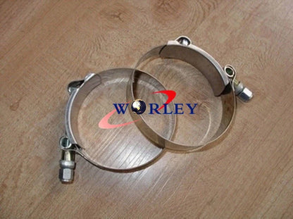 4 Inch Stainless Steel T-Bolt Silicone Hose Clamps