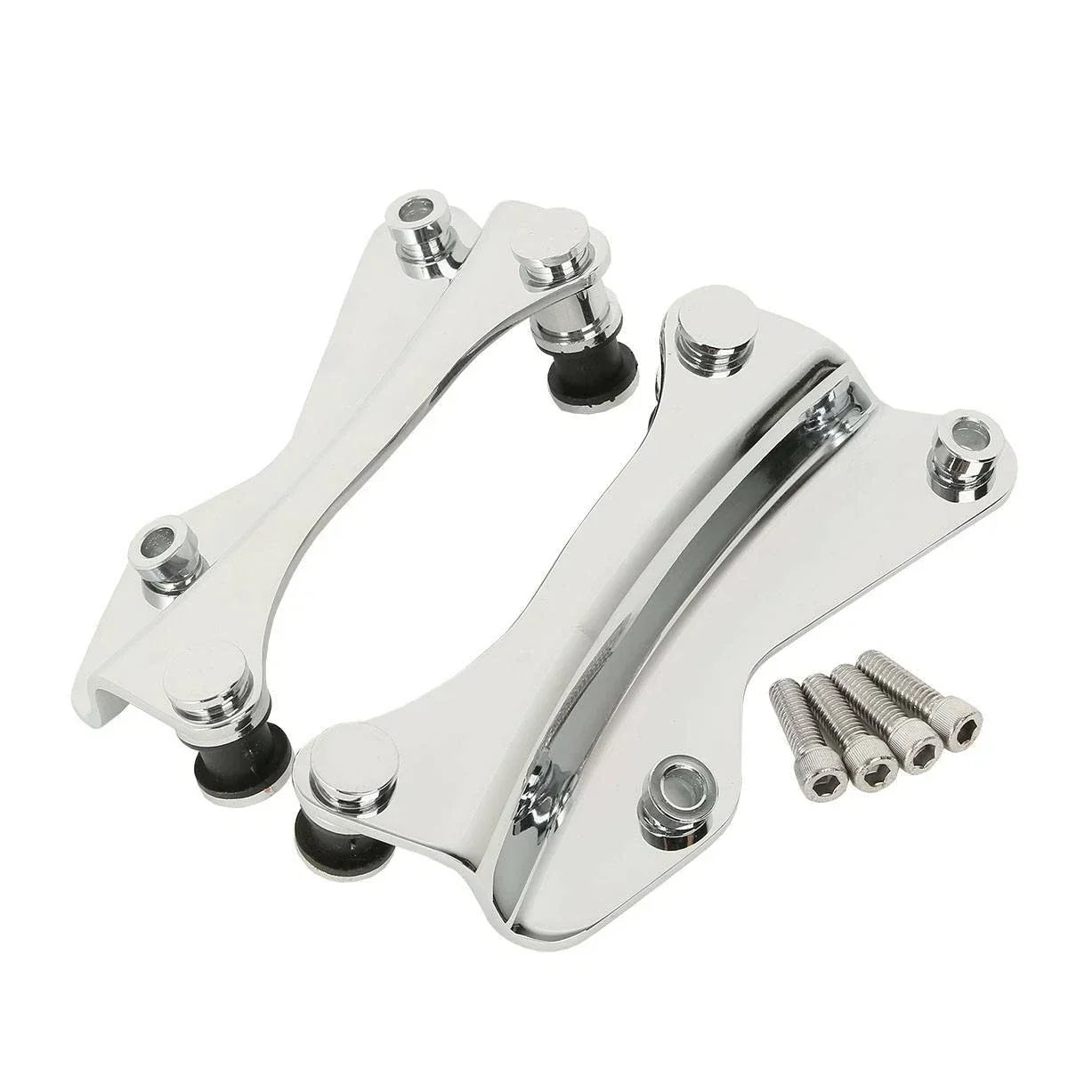 Chrome Sissy Bar Luggage Rack Docking Hardware for Harley Touring (2014-2025)