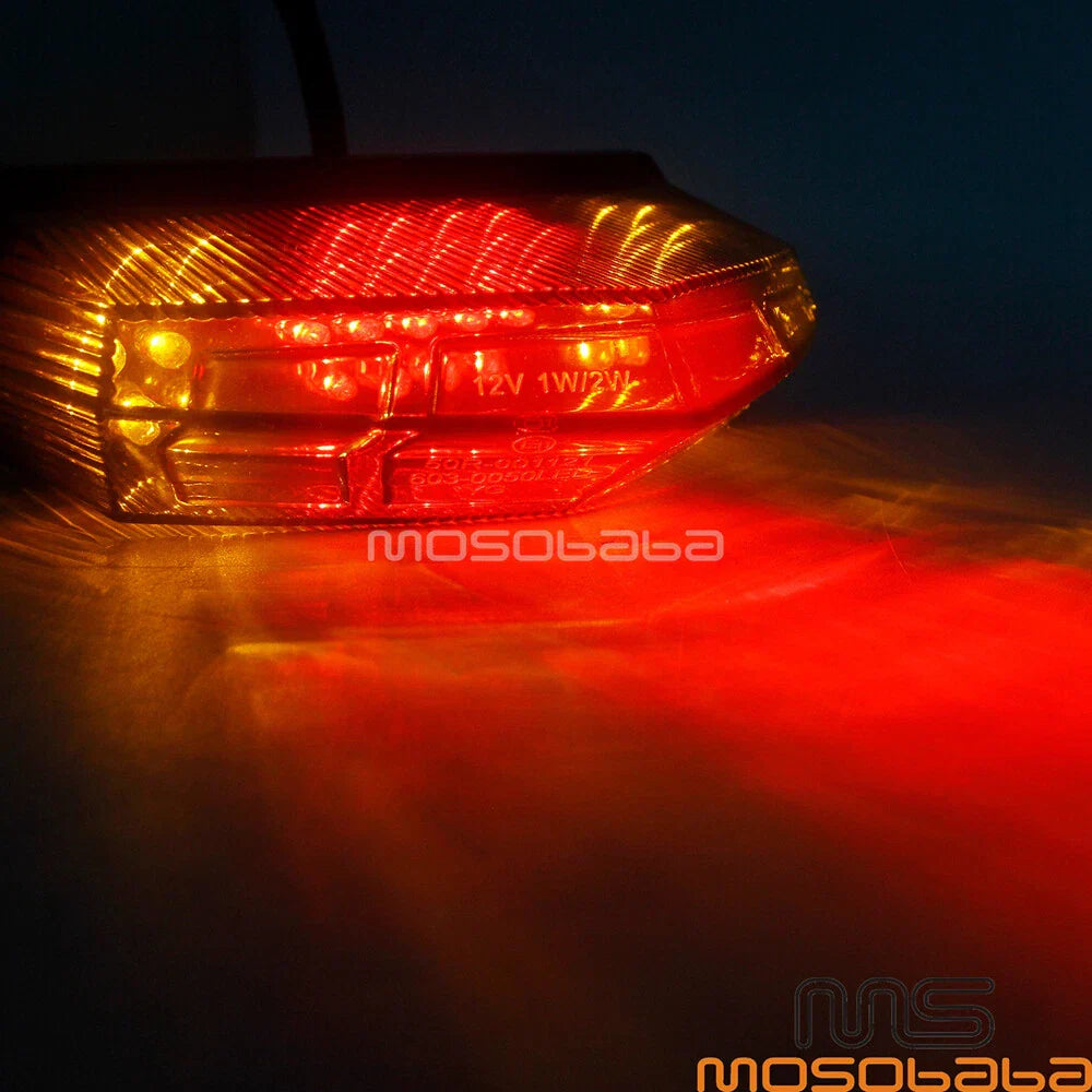 Universal Smoke Brake Tail Light for Motorcycle ATV Scooter (No Year Specified)