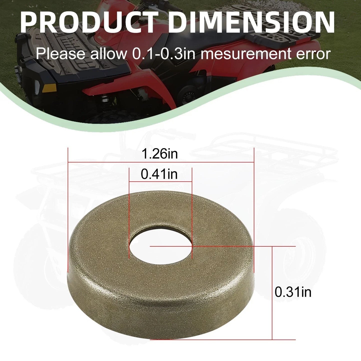 8pcs Front Arm Bushing Cap for Polaris Outlaw 50/90/110