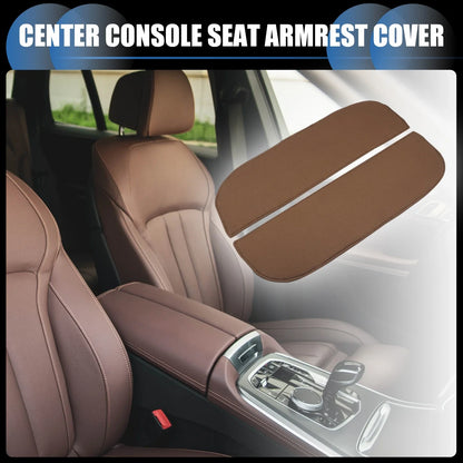 Armrest Protector Cover Pad for BMW X5 X6 Neoprene Fabric Deep Brown
