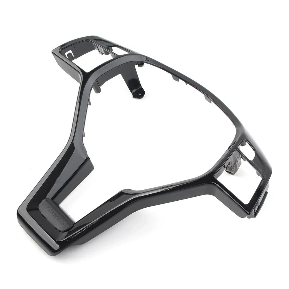 Black Steering Wheel Trim Cover for Mercedes Benz CLA/SLK/E/C/GLA-Class (2013-2023)