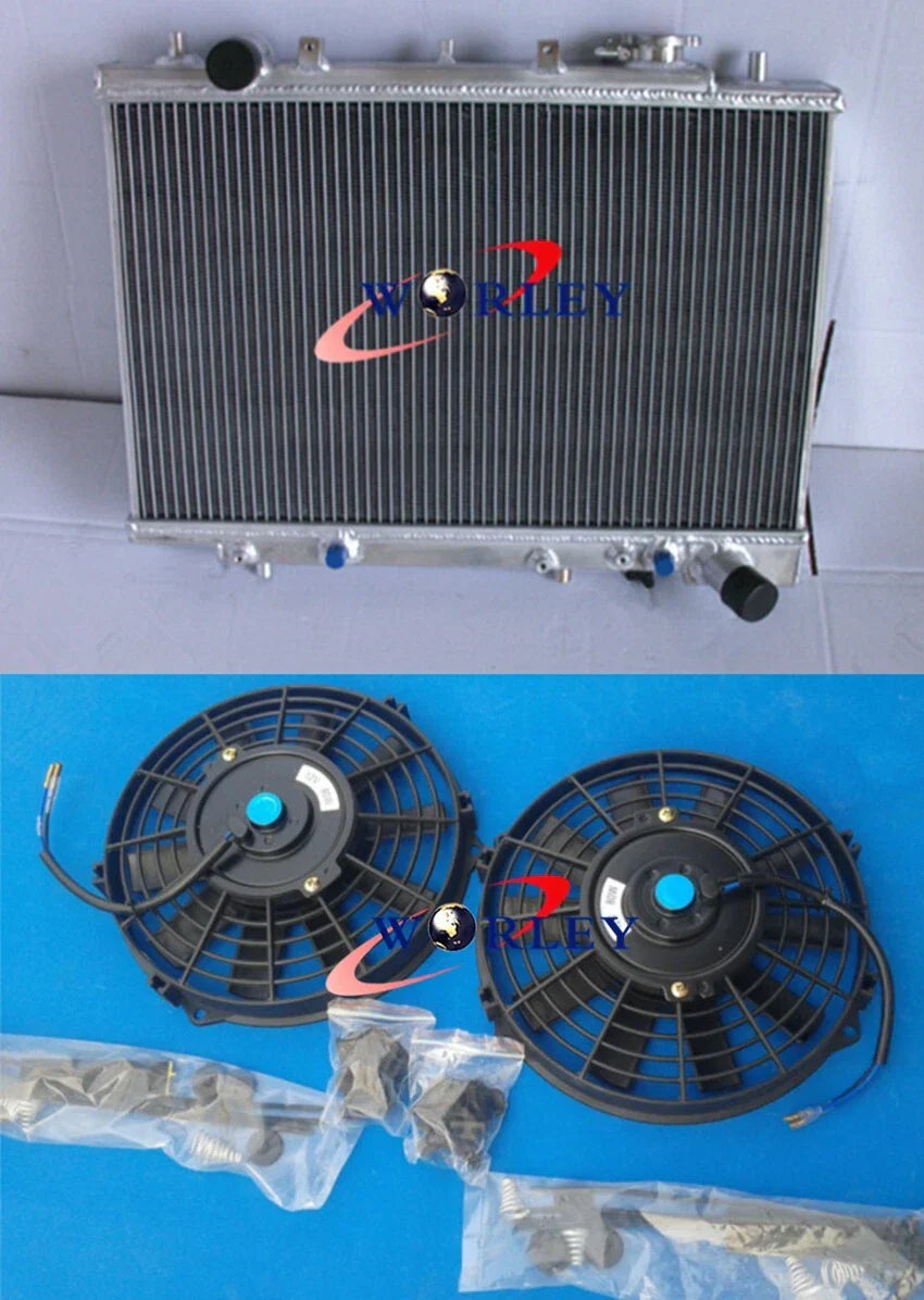 3 Row Aluminum Radiator & Fan for Ford Capri (1989-1995)