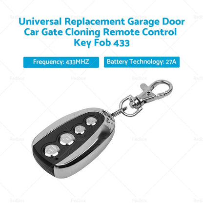 433Mhz Universal Garage Door Remote Control Key Fob