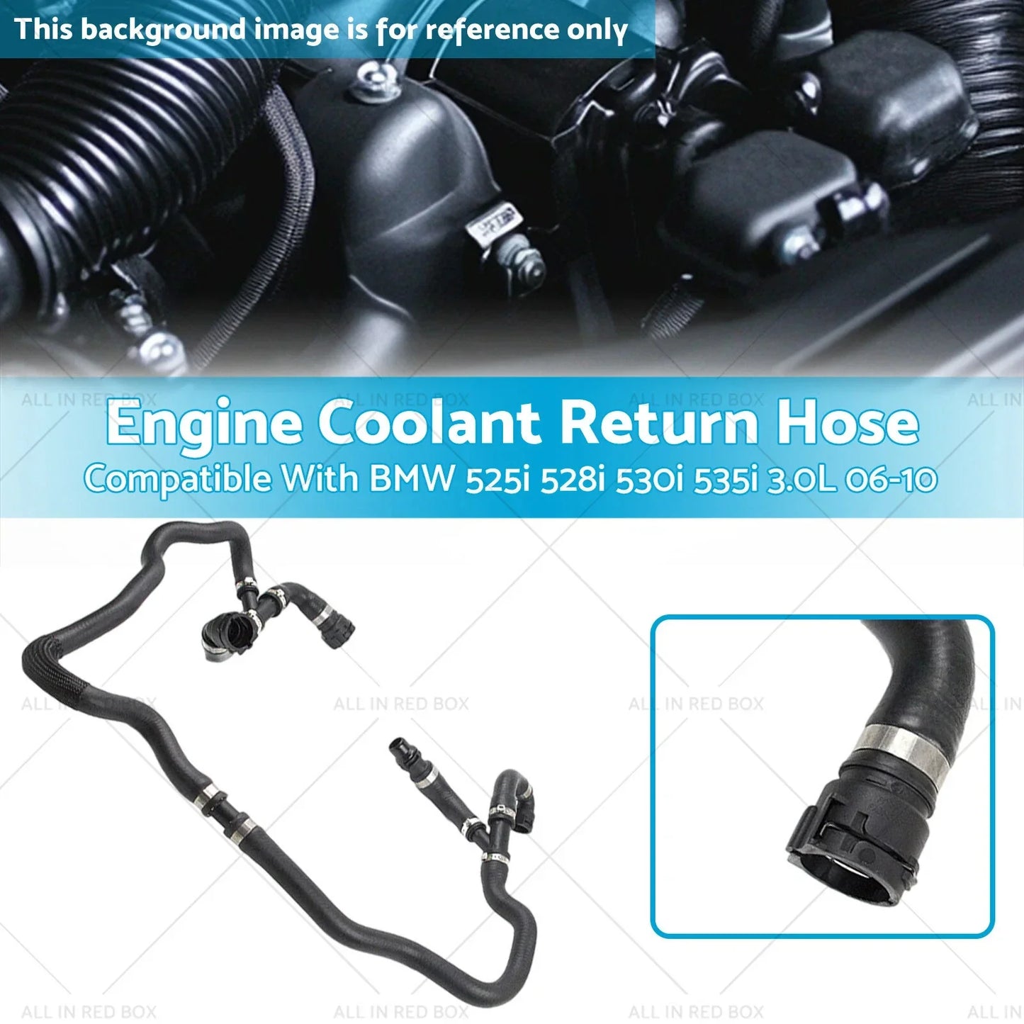 Engine Coolant Return Hose for BMW 525i 528i 530i 535i (2001-2007)