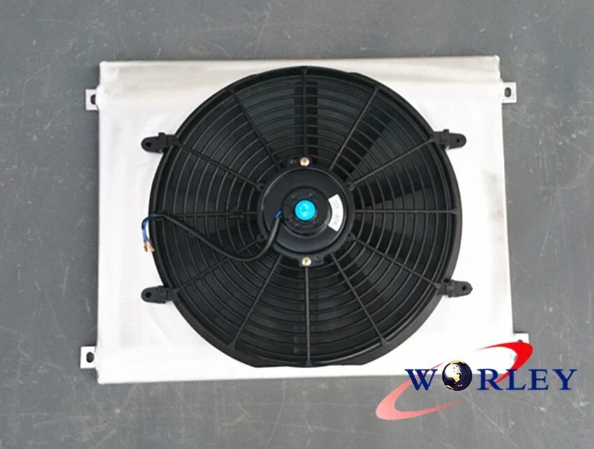 Aluminum Shroud + Fan for Ford Capri MK1 MK2 MK3 Kent Essex