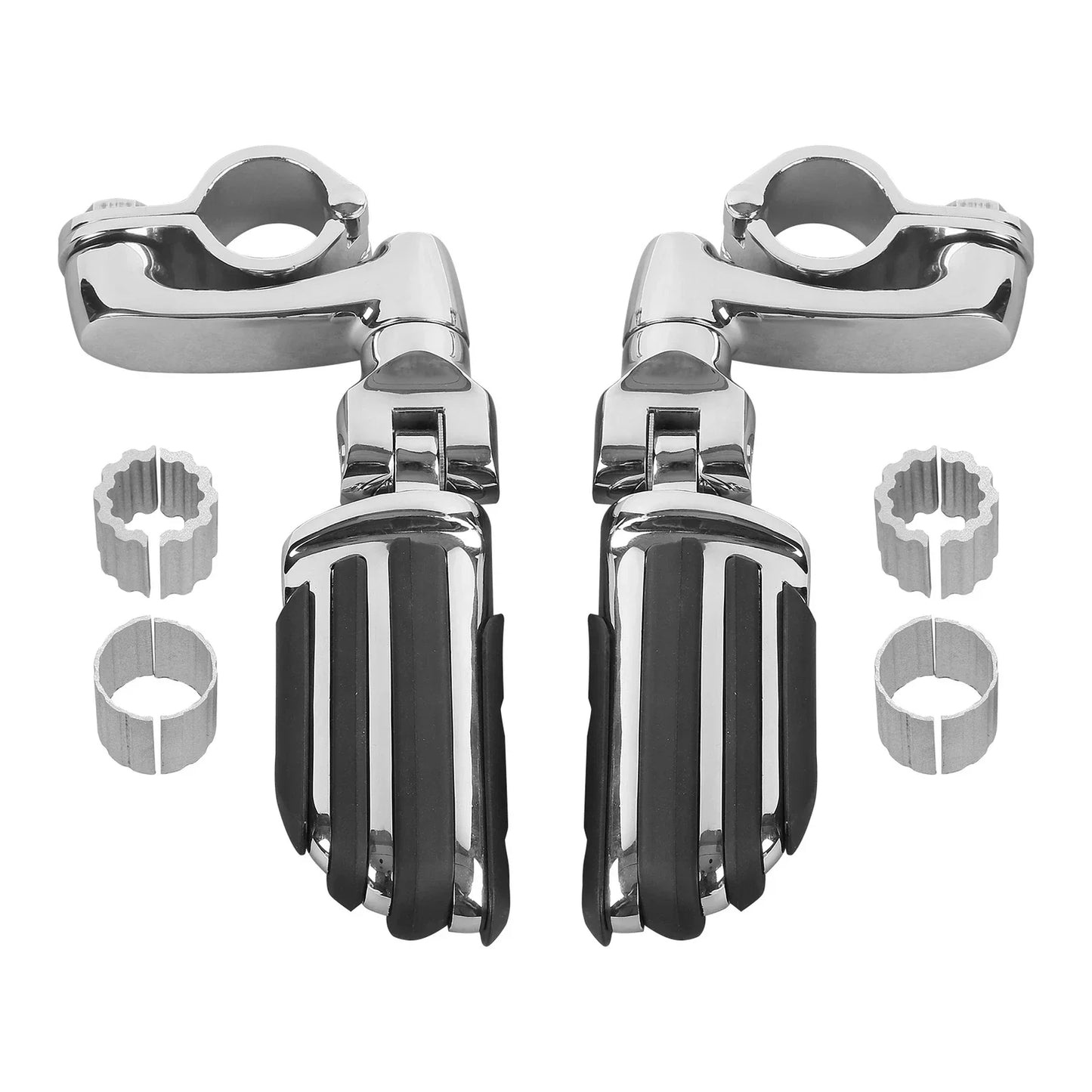Chrome Highway Footpeg Pegs 25/32/35mm for Honda Harley Touring Dyna