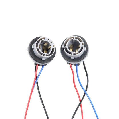4 x 1157 LED Stop Brake Turn Light Bulb Socket Harness for Car