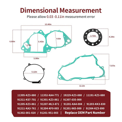 Gasket & Oil Seal for Honda CR250R (1992–2001)