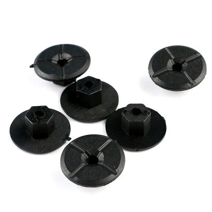 Pack of 10 Black Liner Plastic Nuts for Mercedes W201 (1982–1993)