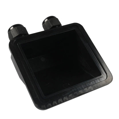 Black Double Wire Cable Entry Gland Box for Solar Panel RV Caravan