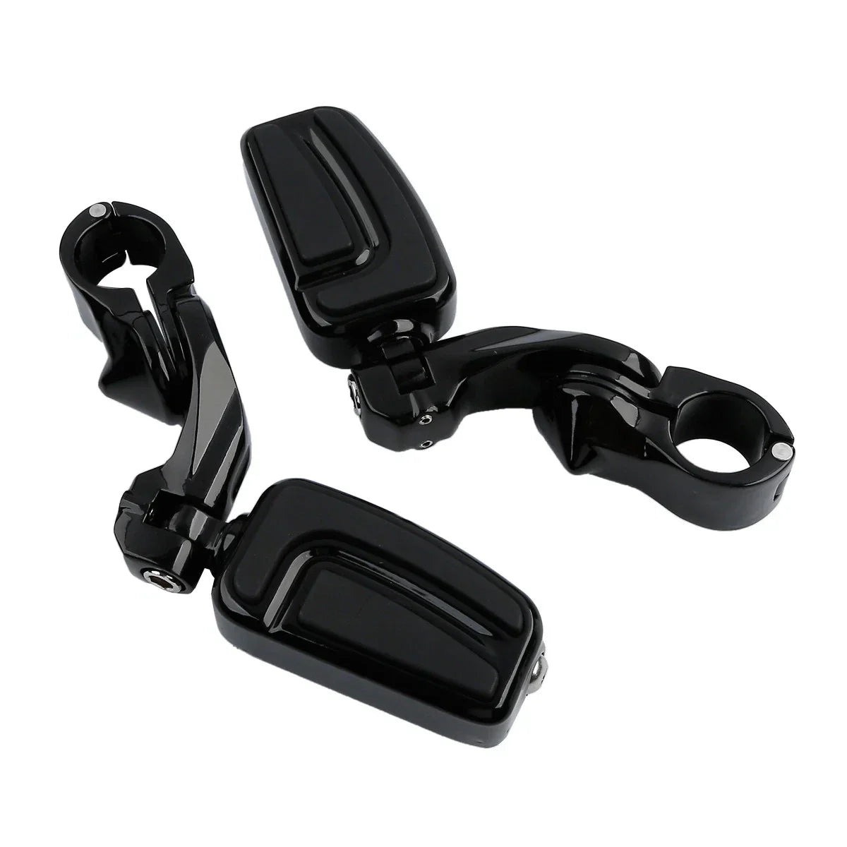 1.25" 32mm Highway Short Angled Mount Foot Pegs for Harley Softail Deluxe