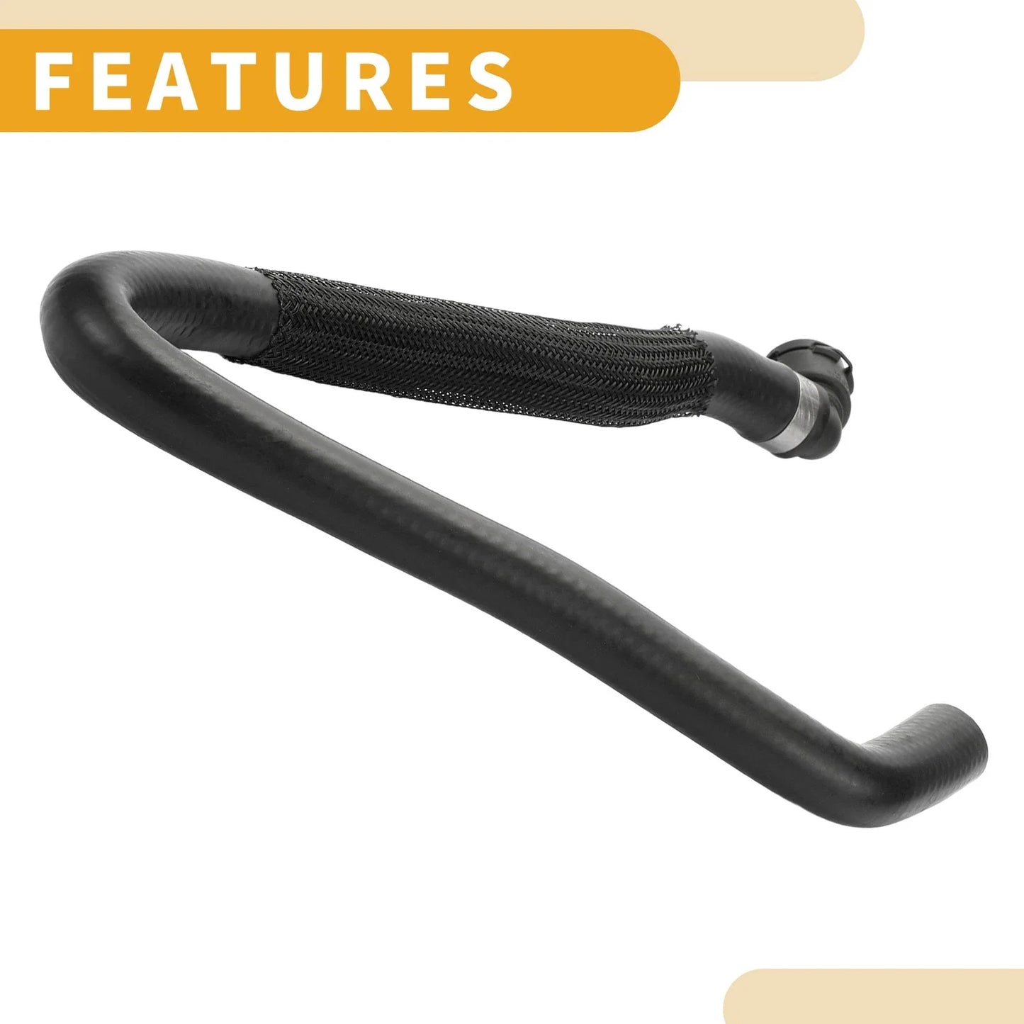 Car Engine Radiator Hose for BMW 128i (2008 - 2013) Rubber Black
