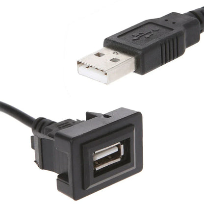 Dash Flush Mount USB Port Panel Extension Cable Adapter for Toyota RAV4, Corolla (2013-2023)