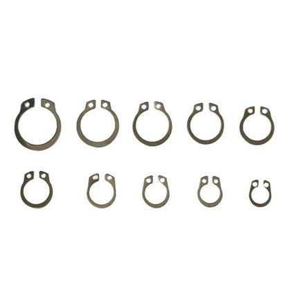 100pcs External Circlips Retaining Ring 8mm-18mm for Universal