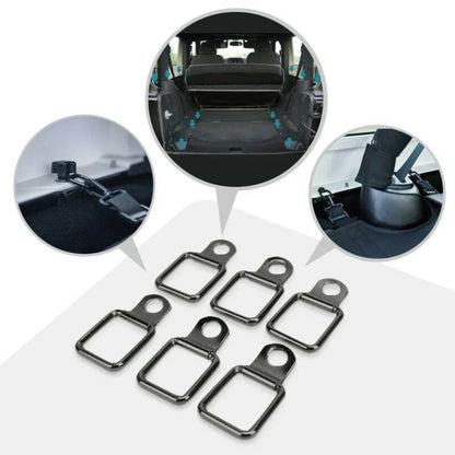 6x Lashing D-Ring Tie Downs Trailer Anchors for Jeep Wrangler