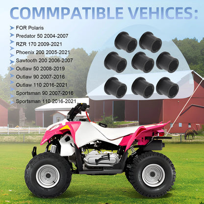 8Pcs Front A-Arm Bushing Set for Polaris RZR