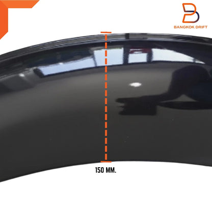 6" Glossy Black Fender Flares for Nissan Navara Ute (2021-2023)