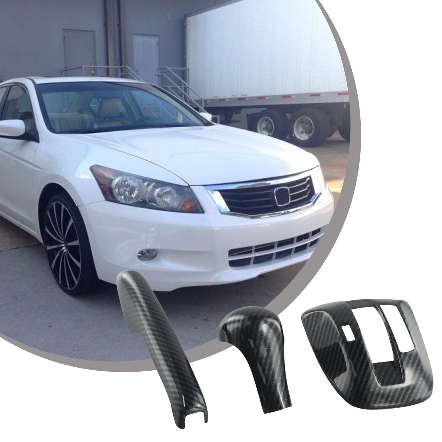 3pc Handbrake Gear Shift Frame Cover for Honda Accord (2008–2013)