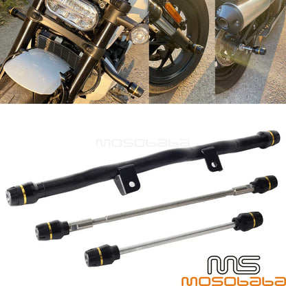 Highway Peg Crash Bar Axle Fork Slider for Harley Sportster (2004-2023)