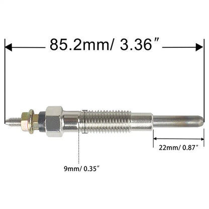 3 x Glow Plugs for Mitsubishi S4S S3L S3L2