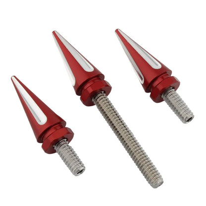 3 x Red Windshield Trim Screws for Harley Electra Glide (2014-2023)