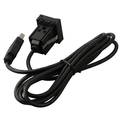 Dual USB Flush Mount Car Dash AUX & USB Port Panel for Easy Installation