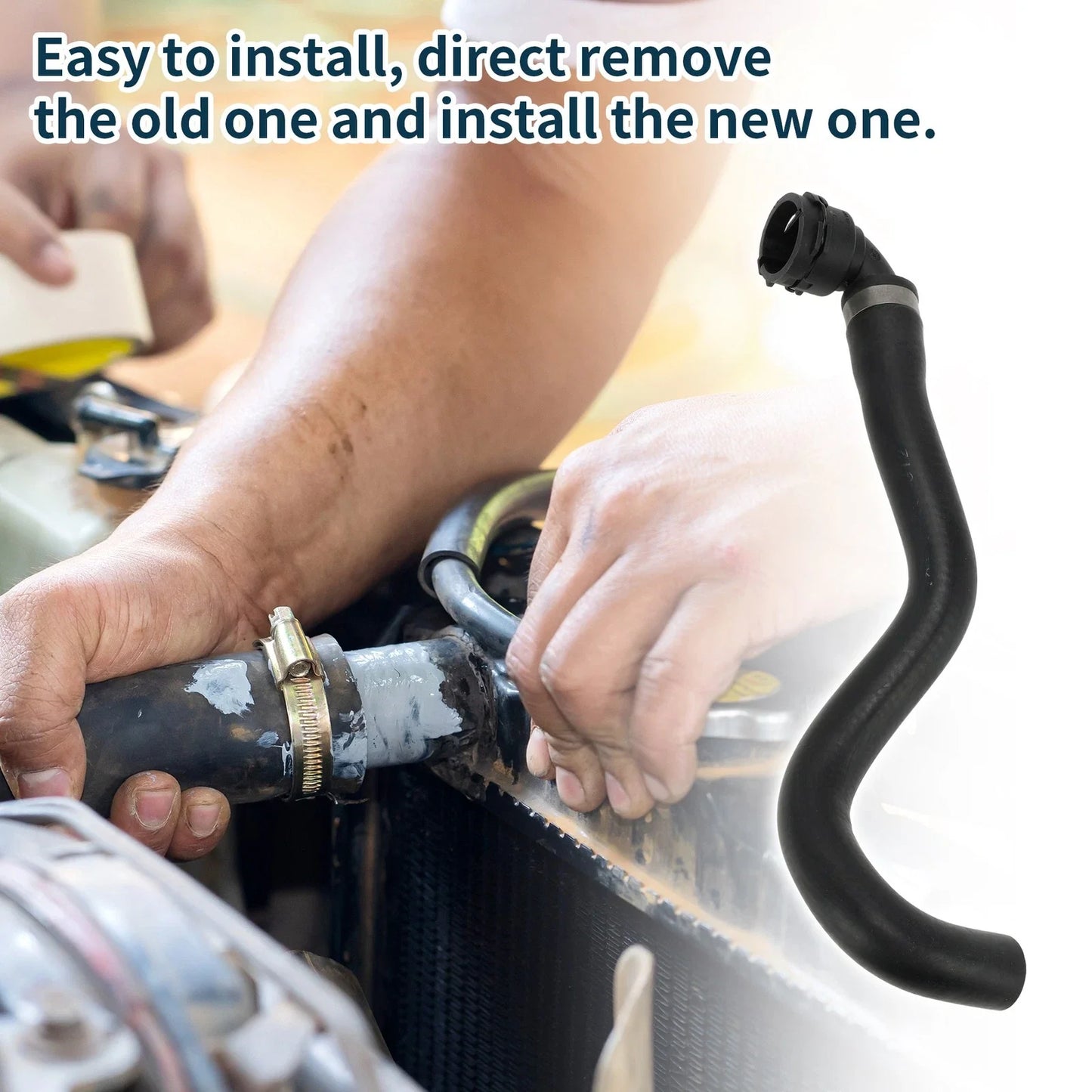 Radiator & Heater Hose for BMW X5 (2003-2006) Coolant Hose Black