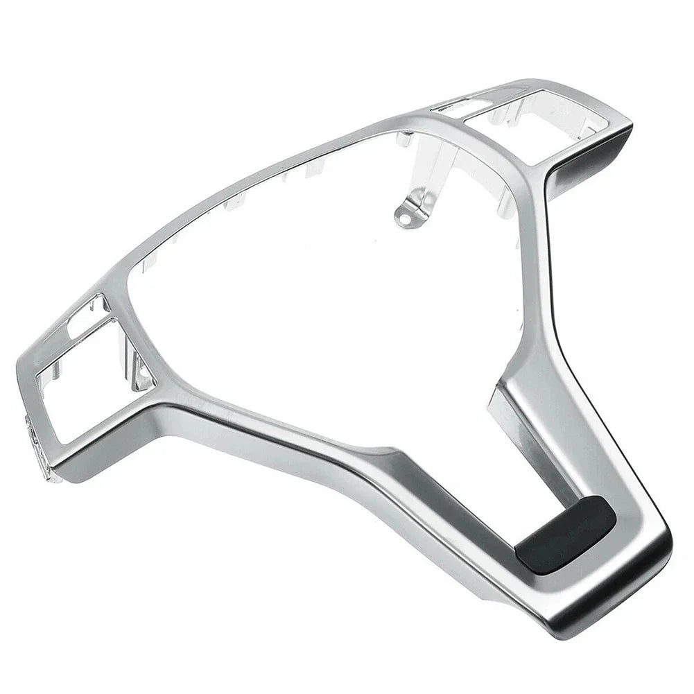 Custom Fit Silver Steering Wheel Trim for Benz CLA Class W117 (2012–2014)