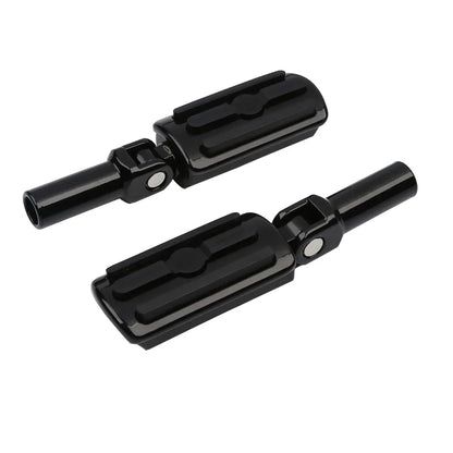 Black Footpegs Mounts for Harley Softail Slim, Cross Bones (2012-2017, 2008-2011)