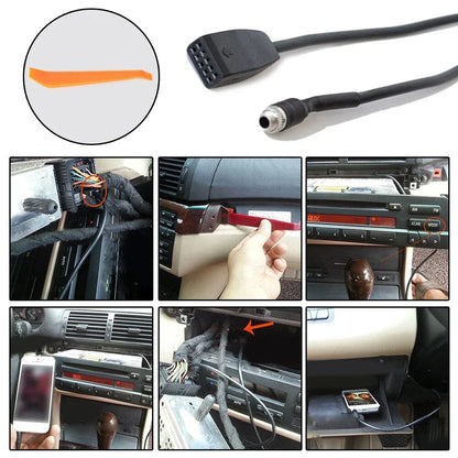 AUX In Adapter Cable Input Interface / 1 x Cable / for BMW E39 E53 E46