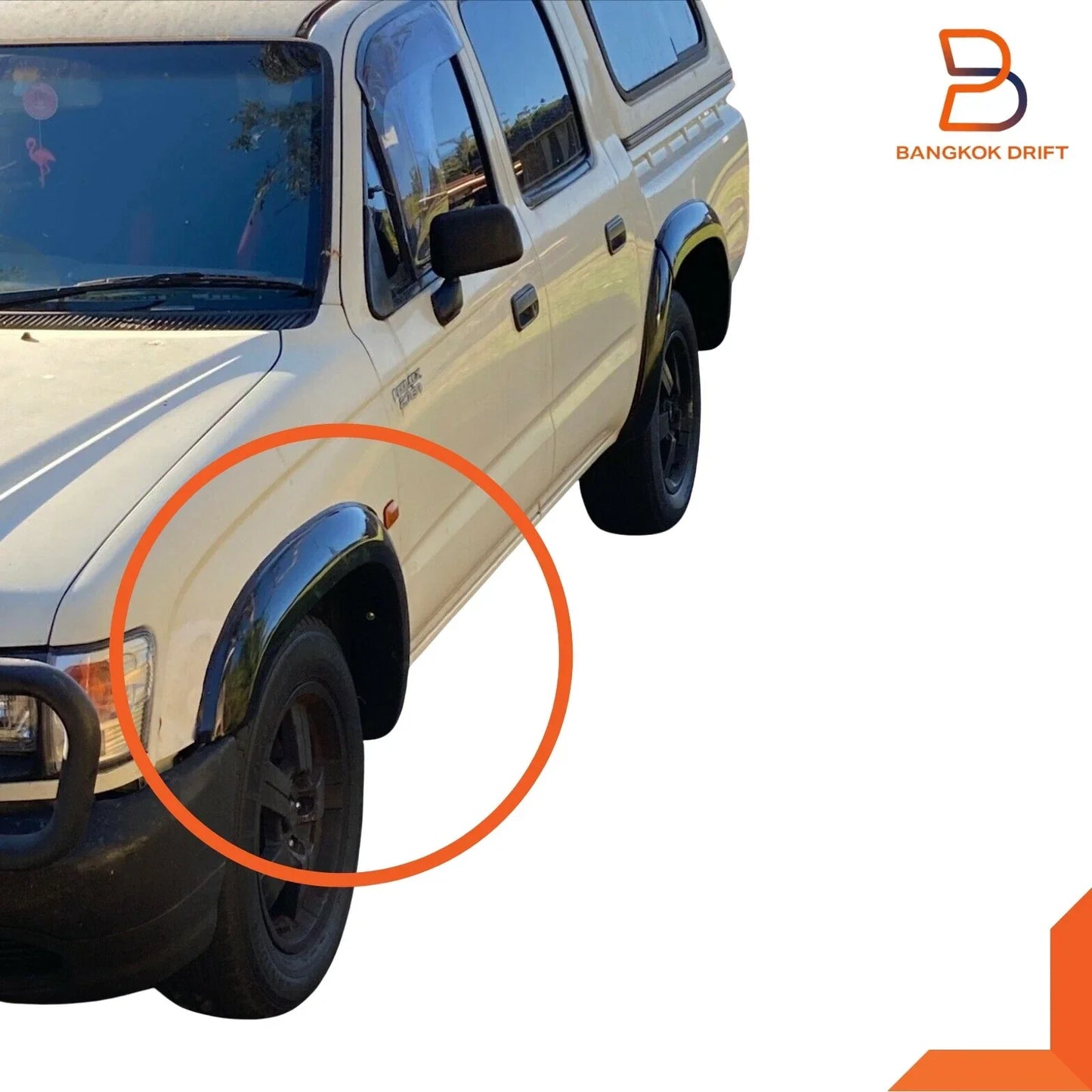 Front Fender Flares 4" for Toyota Hilux Tiger (1997-2005)