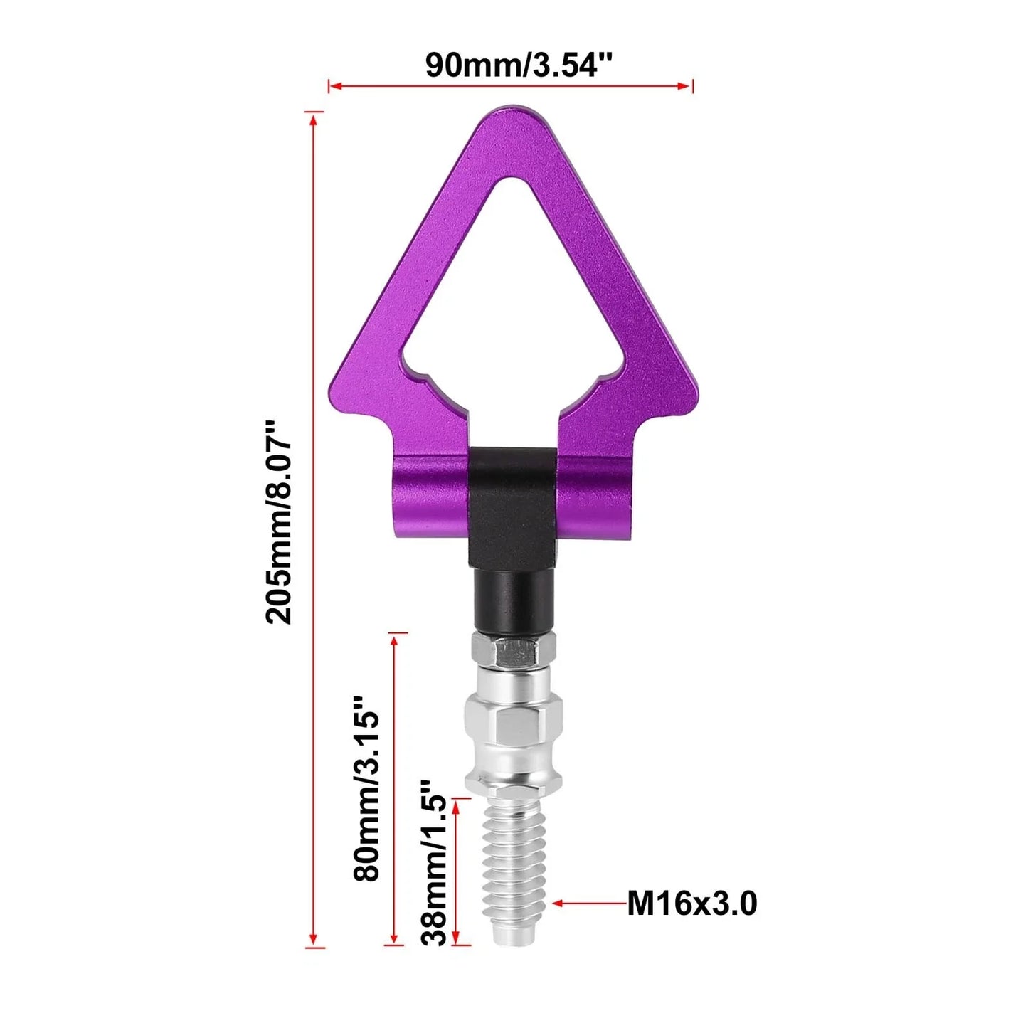 Screw On Tow Hook Triangle Ring for BMW 3 Series Z3 Z4 5 Series Purple