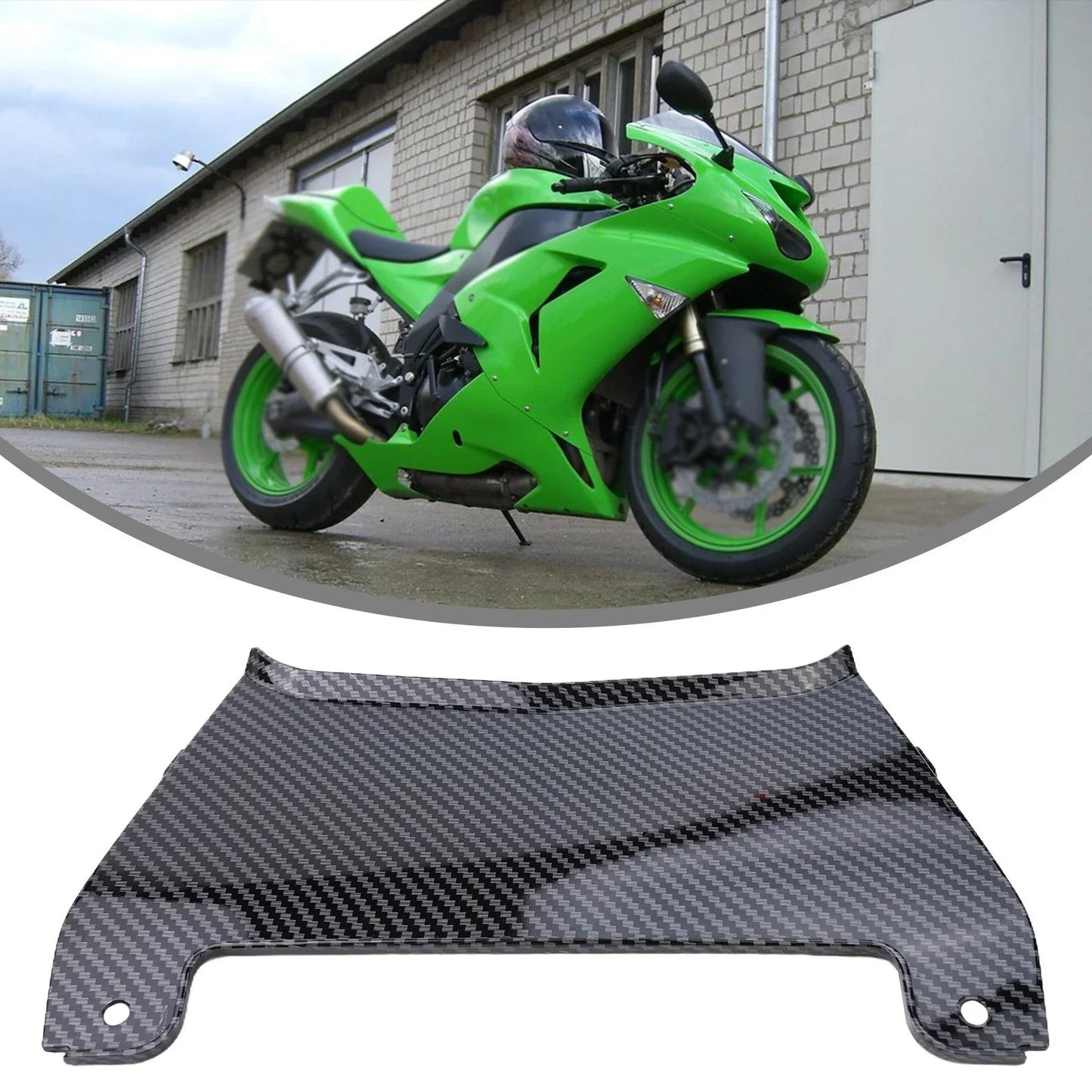 Carbon Fiber Rear Tail Middle Fairing Cowling for KAWASAKI ZX10R (2004–2005)