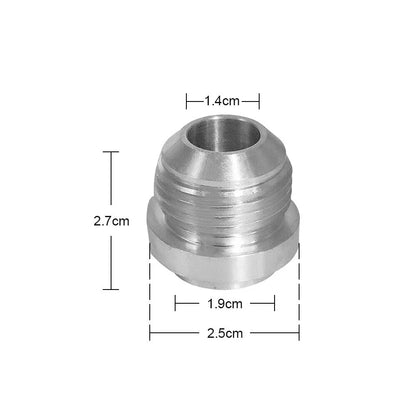 AN10 Male Aluminium Weld-On JIC Bungs for Car (No specific years)