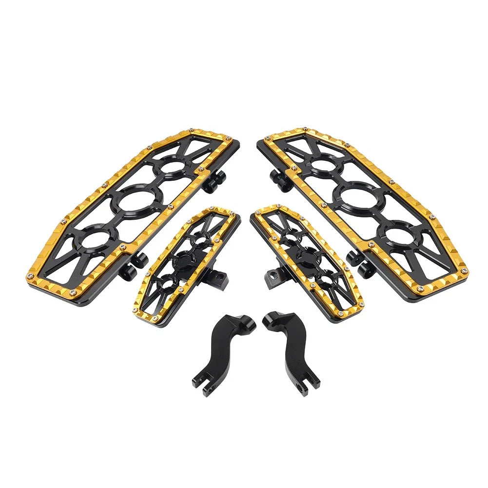 Alu Front Floorboard & Rear Foot Pegs with Mounts for Harley Touring (1993-2023)