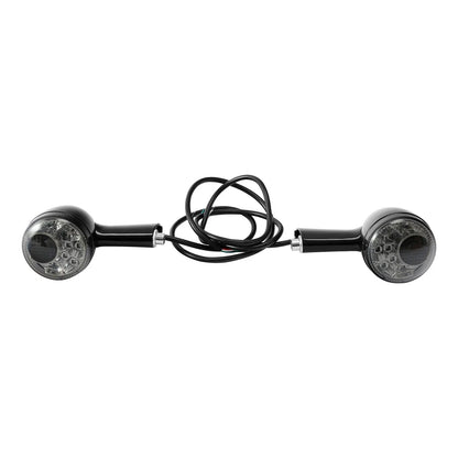 Black LED Rear Turn Signal Lights for Harley Sportster 883 1200 (1992-2022)
