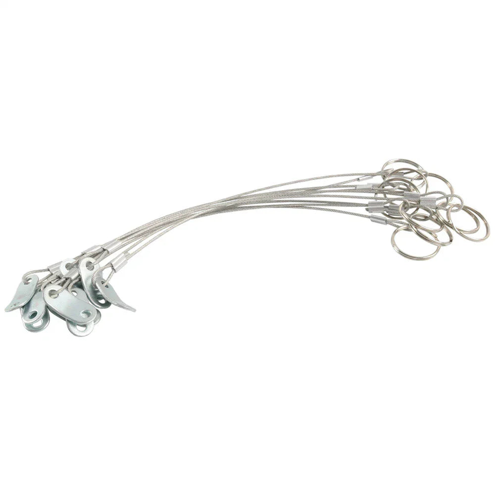 10Pcs D-TYPE Lock Pin & Rope Safety Coupler Pin for Trailers