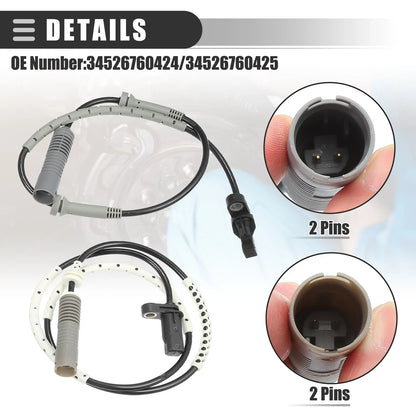 Front Rear Left Right ABS Sensor for BMW 128i 4pcs
