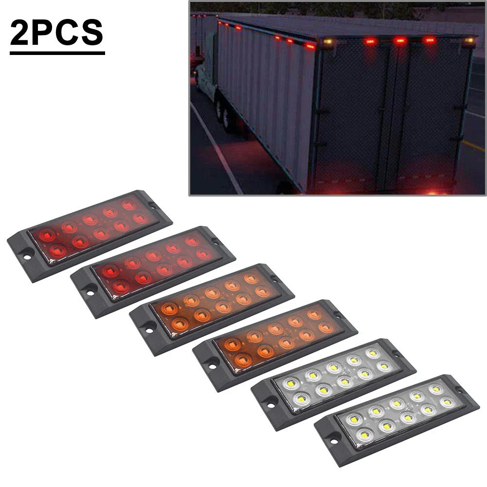 10 LED Side Marker Lamps for Car Bus Truck Trailer Lorry Tractor Motorhome