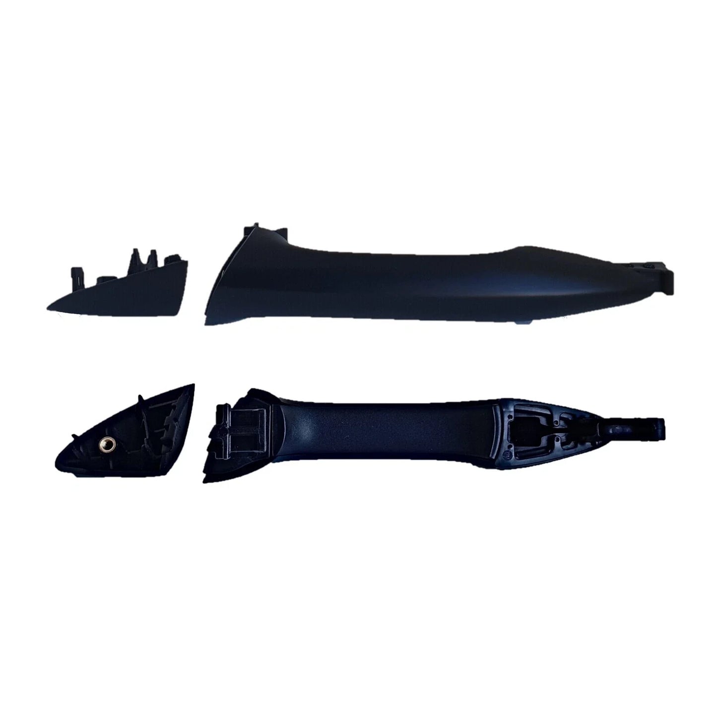 Door Handle Set 4x Front Rear Left+Right Outer Black for Hyundai i30 GD (2012–2017)