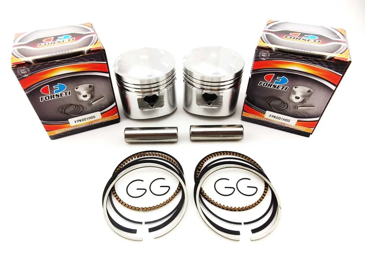 1. 1.00mm O/S Forseti Piston Set for Honda CB250T (1978-1979)  
2. 63mm Rings & Pin Clips for Honda CB250T (1978-1979)