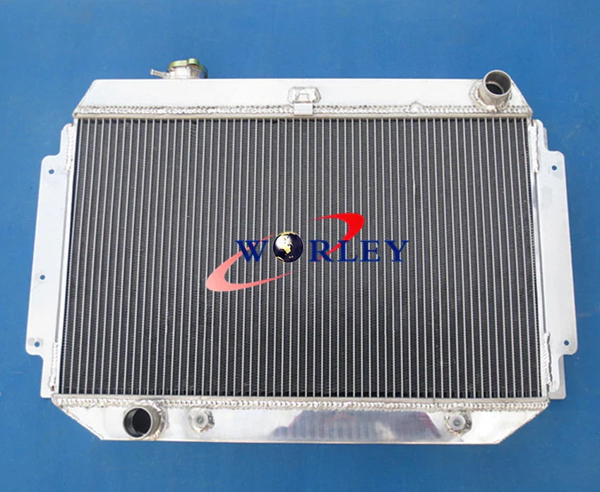 Aluminum Radiator & Red Hose for Holden HQ HJ HX HZ 253 308 V8 (1971-1980)