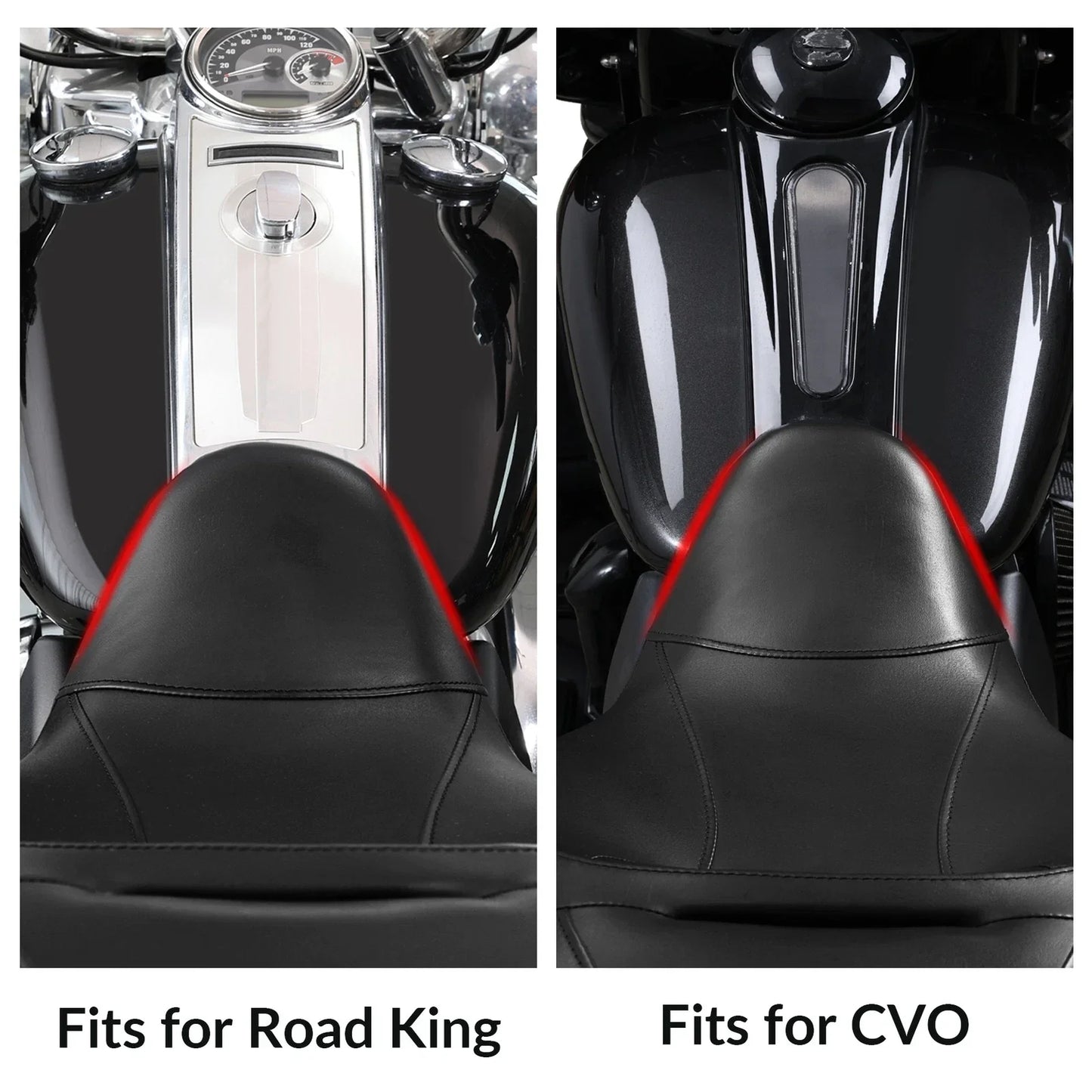 Driver Passenger Seat Backrest Pad for Harley Street Road Glide (2014-2023)