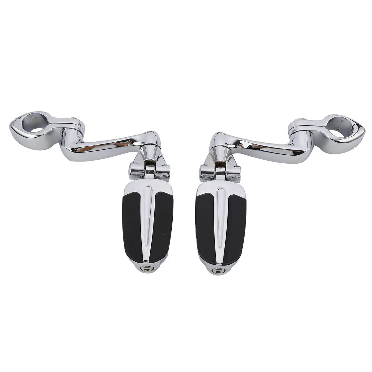 Chrome 1.25" Highway Bar Footpegs for Harley Softail Sportster