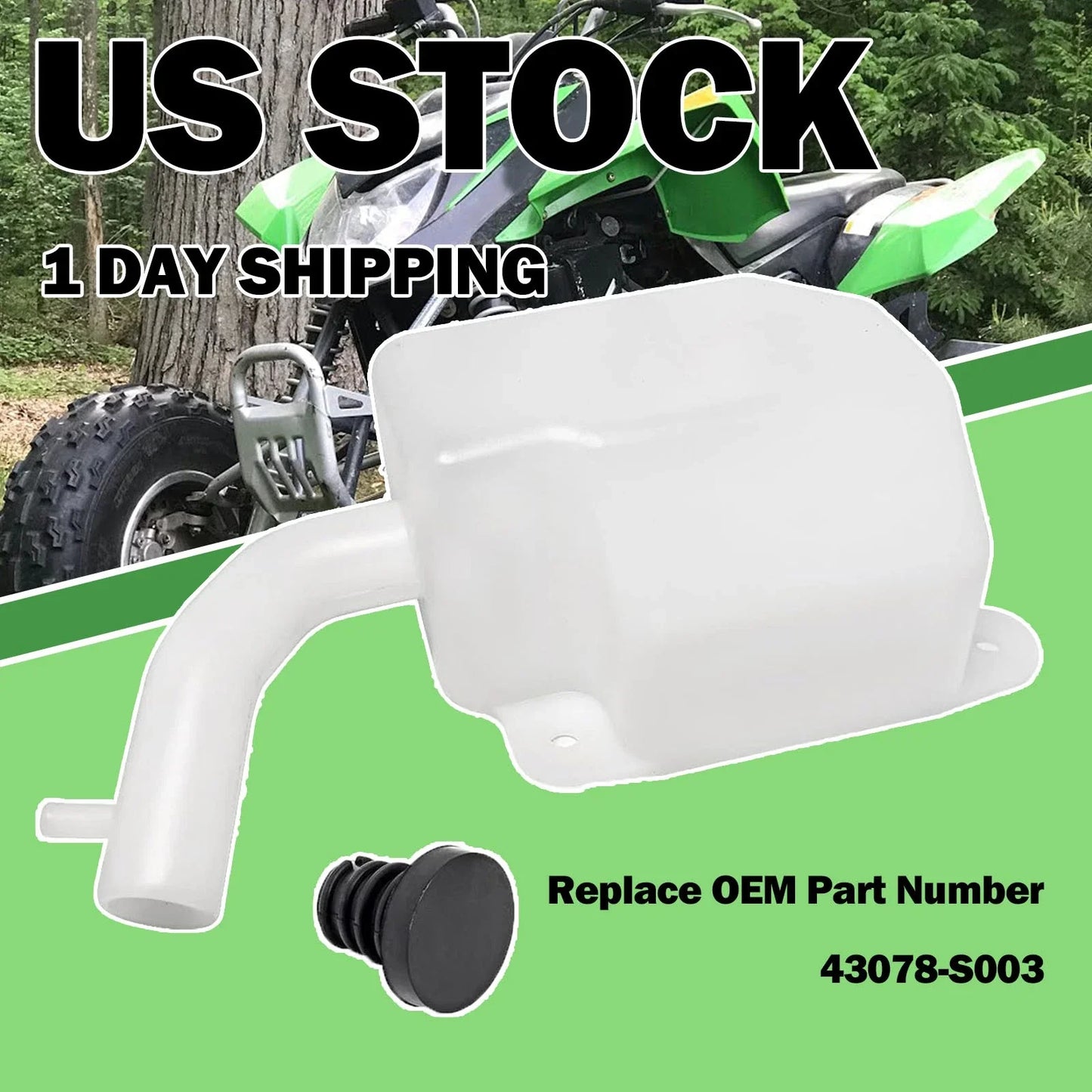 Radiator Reservoir for Suzuki Kawasaki Arctic Cat