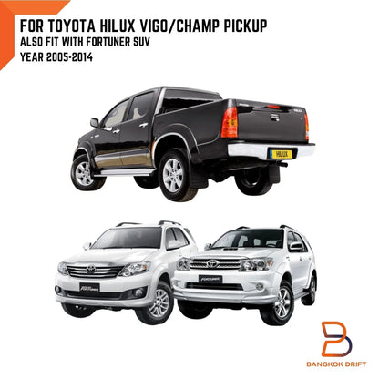 Black Rubber Front Mud Flap Splash Guard for Toyota Hilux Vigo Fortuner (05-14)