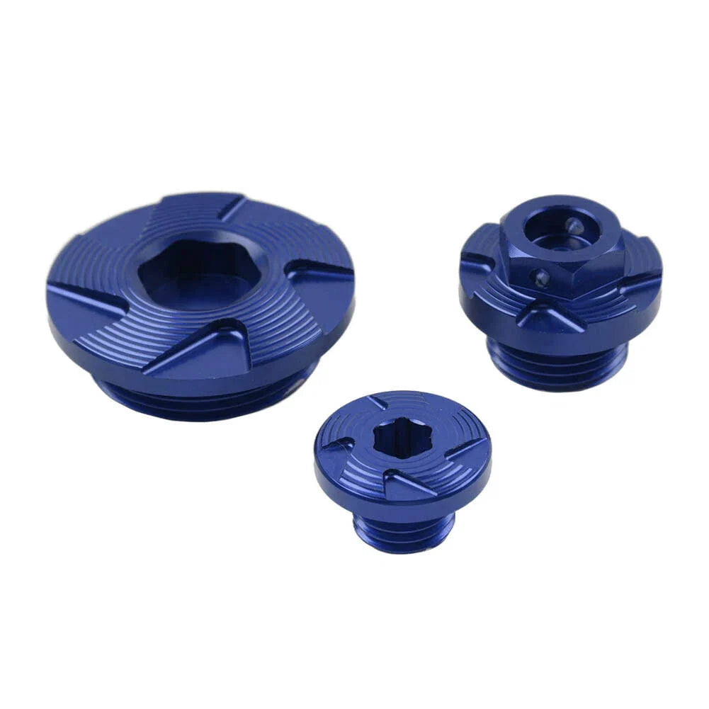 Timing Oil Filter Plugs Bolts Set for Kawasaki KX250 KLX450R (2004-2023)