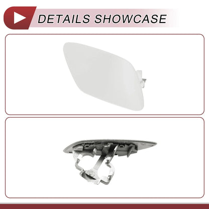 Bumper Headlight Washer Nozzle Cover Cap for BMW Z4 White (2009 - 2016)