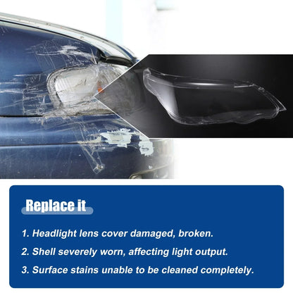 Headlight Clear Lens Cover for BMW 5-Series E60 (2004-2007)